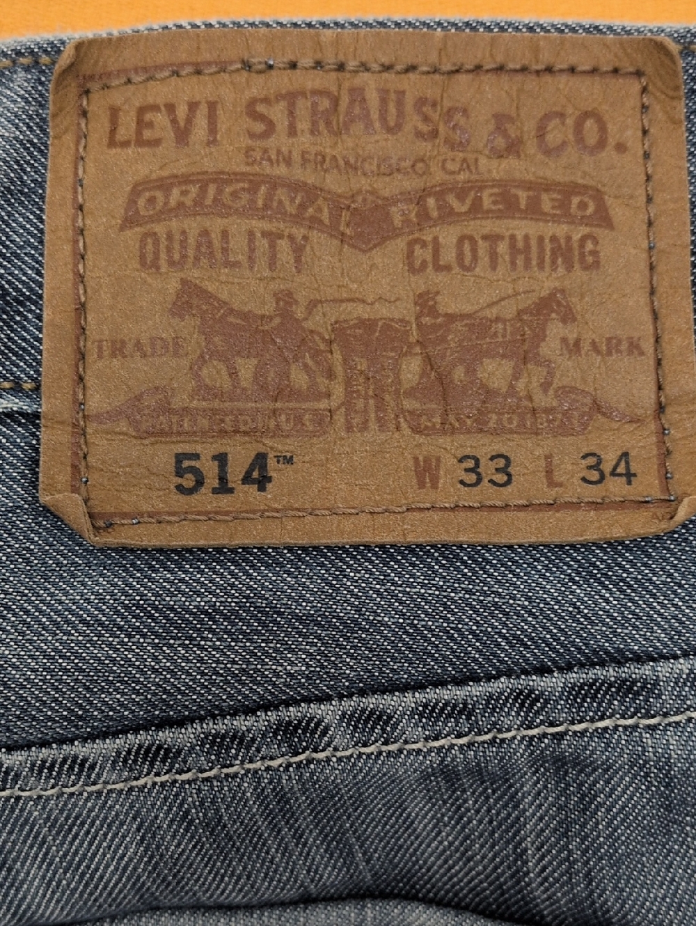Levi's 514 Slim Straight Jeans in Faded Blue